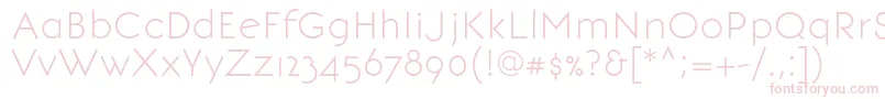 BonvenocfLight Font – Pink Fonts on White Background