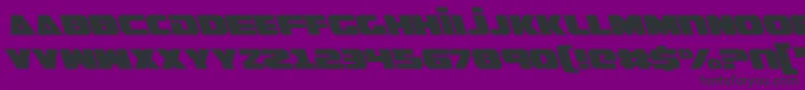 GuardianLeftalic Font – Black Fonts on Purple Background