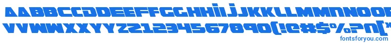 GuardianLeftalic Font – Blue Fonts on White Background