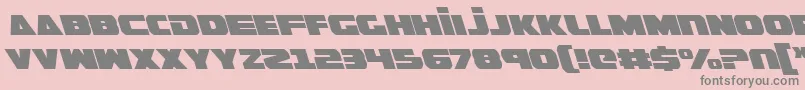 GuardianLeftalic Font – Gray Fonts on Pink Background
