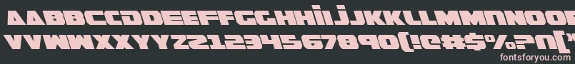 GuardianLeftalic Font – Pink Fonts on Black Background