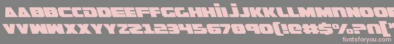 GuardianLeftalic Font – Pink Fonts on Gray Background