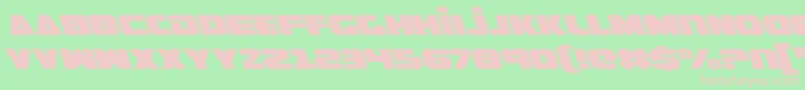 GuardianLeftalic Font – Pink Fonts on Green Background