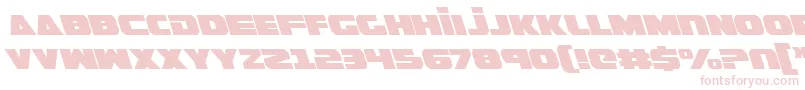 Fonte GuardianLeftalic – fontes rosa em um fundo branco