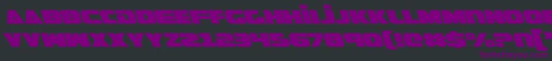 GuardianLeftalic Font – Purple Fonts on Black Background