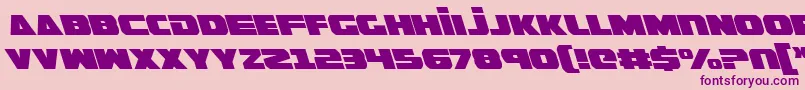 GuardianLeftalic Font – Purple Fonts on Pink Background
