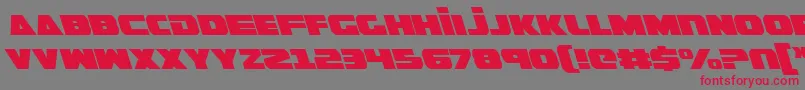 GuardianLeftalic Font – Red Fonts on Gray Background
