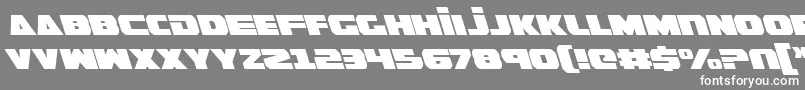 Шрифт GuardianLeftalic – белые шрифты на сером фоне