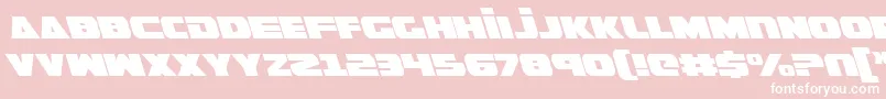 GuardianLeftalic Font – White Fonts on Pink Background