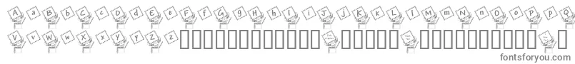 JackintheboxKg Font – Gray Fonts on White Background