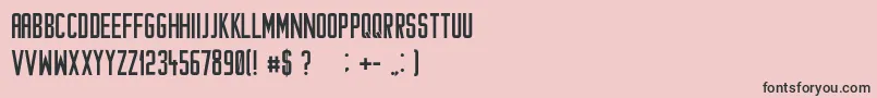 Cataclysmo Font – Black Fonts on Pink Background