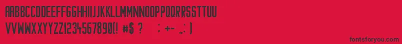 Шрифт Cataclysmo – чёрные шрифты на красном фоне