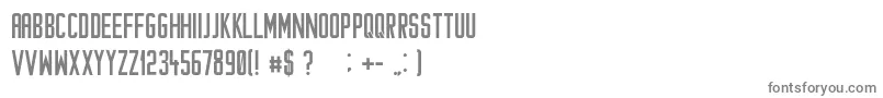 Czcionka Cataclysmo – szare czcionki na białym tle