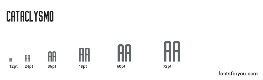Cataclysmo Font Sizes