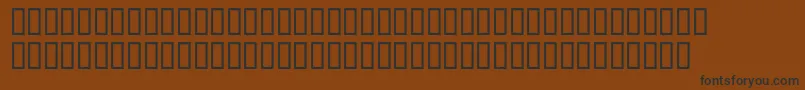 McsAbhaHoles Font – Black Fonts on Brown Background
