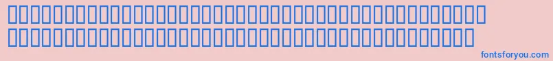 McsAbhaHoles-Schriftart – Blaue Schriften auf rosa Hintergrund