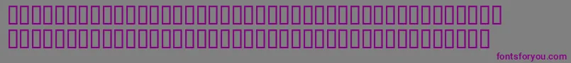 McsAbhaHoles-fontti – violetit fontit harmaalla taustalla