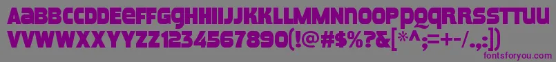 MeposaRegular Font – Purple Fonts on Gray Background