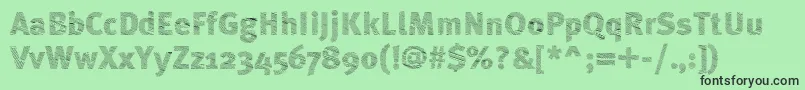 ABebedera Font – Black Fonts on Green Background