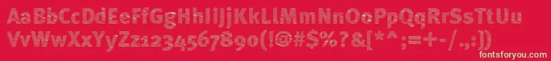 ABebedera Font – Green Fonts on Red Background