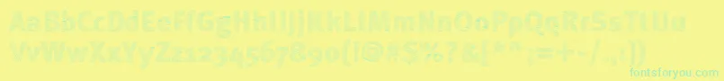 Lisätietoja ABebedera-fontista ABebedera-fontti – vihreät fontit keltaisella taustalla