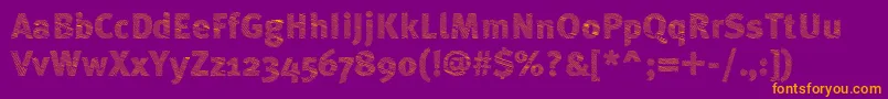 ABebedera Font – Orange Fonts on Purple Background