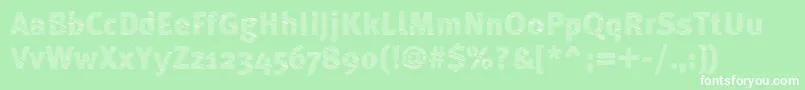 ABebedera Font – White Fonts on Green Background