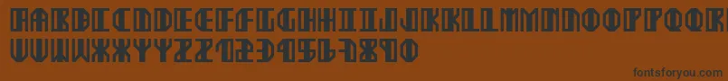 Шрифт Ekster – чёрные шрифты на коричневом фоне