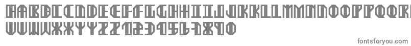 Ekster-fontti – harmaat kirjasimet valkoisella taustalla
