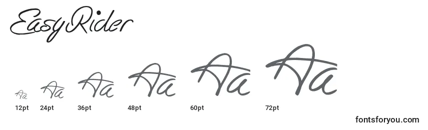 EasyRider Font Sizes