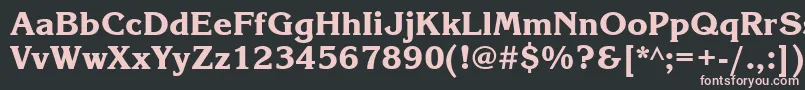 Korinnablackgtt Font – Pink Fonts on Black Background