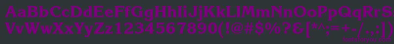 Korinnablackgtt Font – Purple Fonts on Black Background