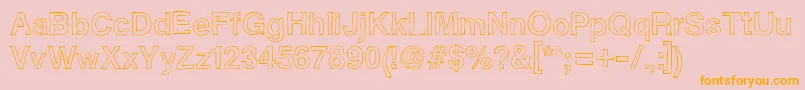 Helvetidoodlebyedt Font – Orange Fonts on Pink Background