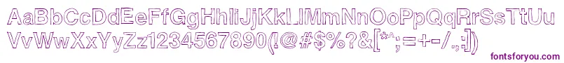 Helvetidoodlebyedt Font – Purple Fonts on White Background