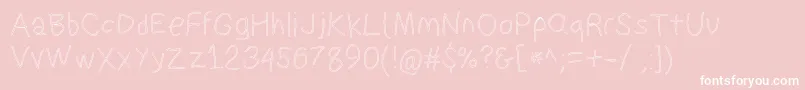 Suplexdriverregularol Font – White Fonts on Pink Background
