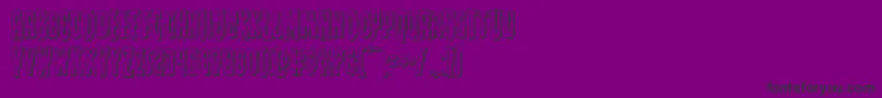 Creepycrawlers3D Font – Black Fonts on Purple Background