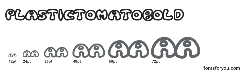 PlasticTomatoBold Font Sizes