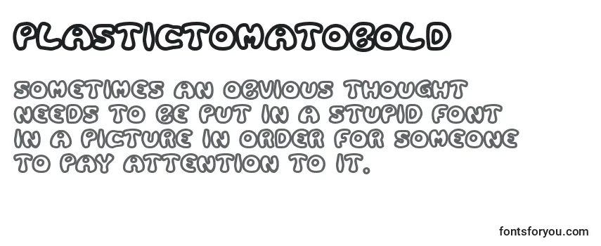 Шрифт PlasticTomatoBold