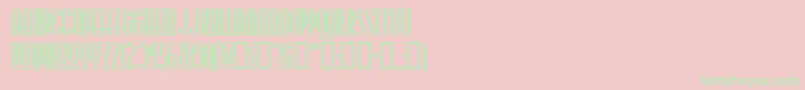 Cityslicker Font – Green Fonts on Pink Background