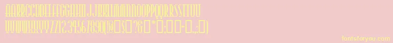 Cityslicker Font – Yellow Fonts on Pink Background