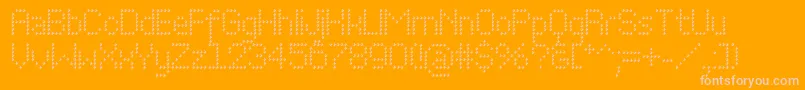 Perfocubec Font – Pink Fonts on Orange Background