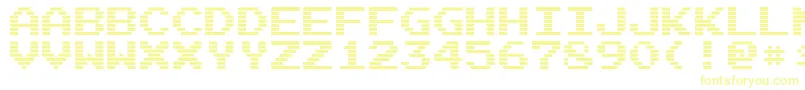 ArcadeInterlaced-Schriftart – Gelbe Schriften