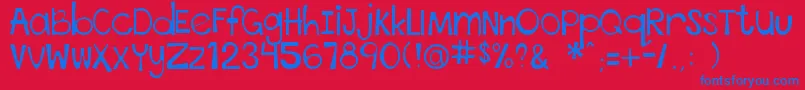 En savoir plus sur la police ThisFontIsStressedEuro Police ThisFontIsStressedEuro – polices bleues sur fond rouge