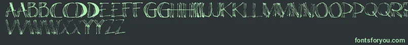 ElsС„ Font – Green Fonts on Black Background