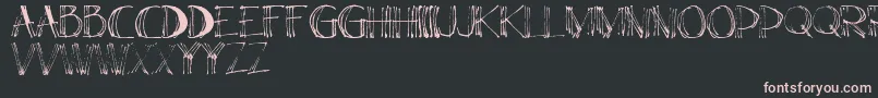 ElsС„ Font – Pink Fonts on Black Background