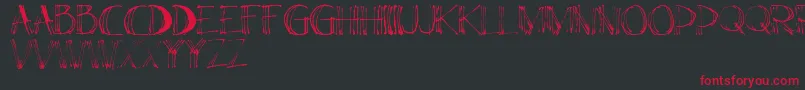 ElsС„ Font – Red Fonts on Black Background