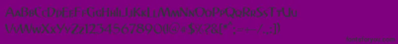 Angus39Db Font – Black Fonts on Purple Background