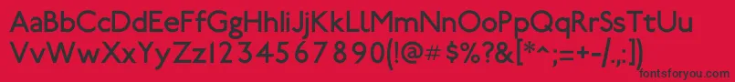 Railway Font – Black Fonts on Red Background