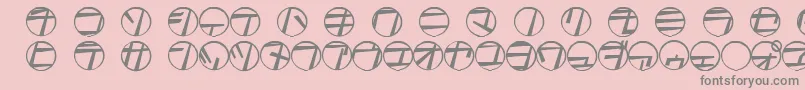 TamioQn6 Font – Gray Fonts on Pink Background