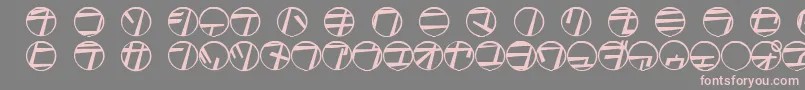 TamioQn6 Font – Pink Fonts on Gray Background